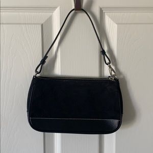 Black small coach shoulder bag